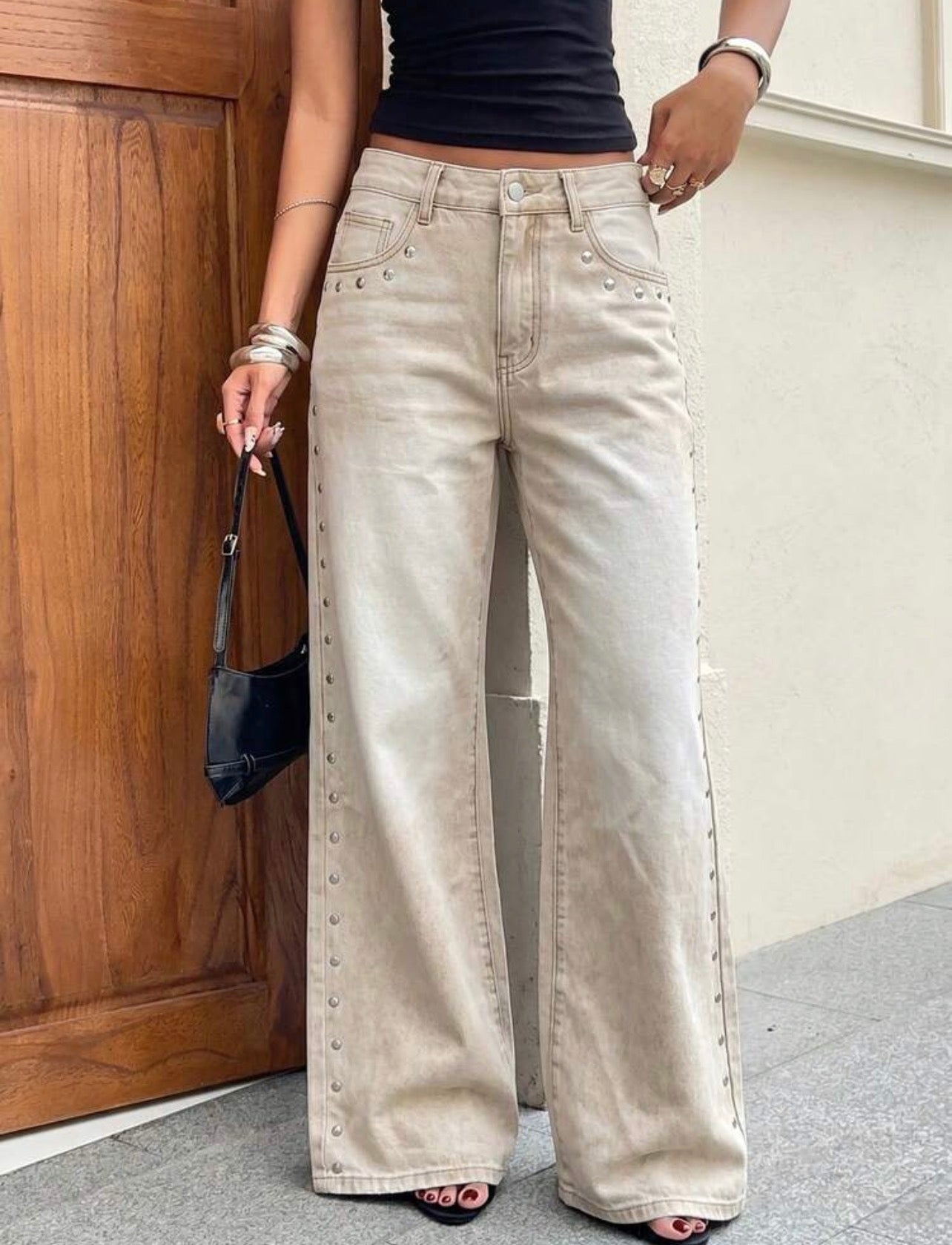 Denim tachas