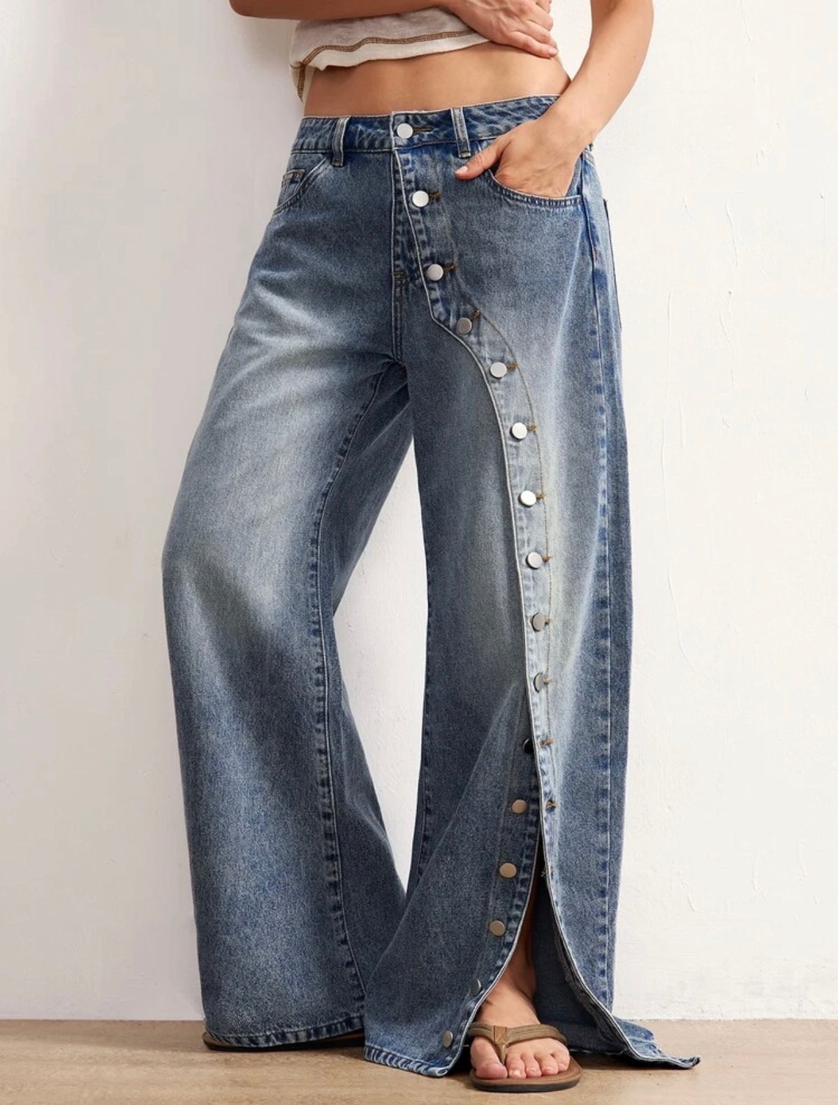 Denim Botones