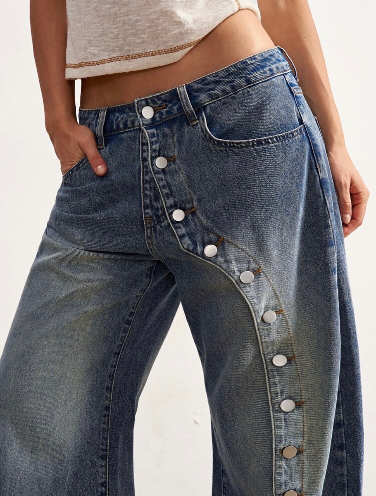 Denim Botones