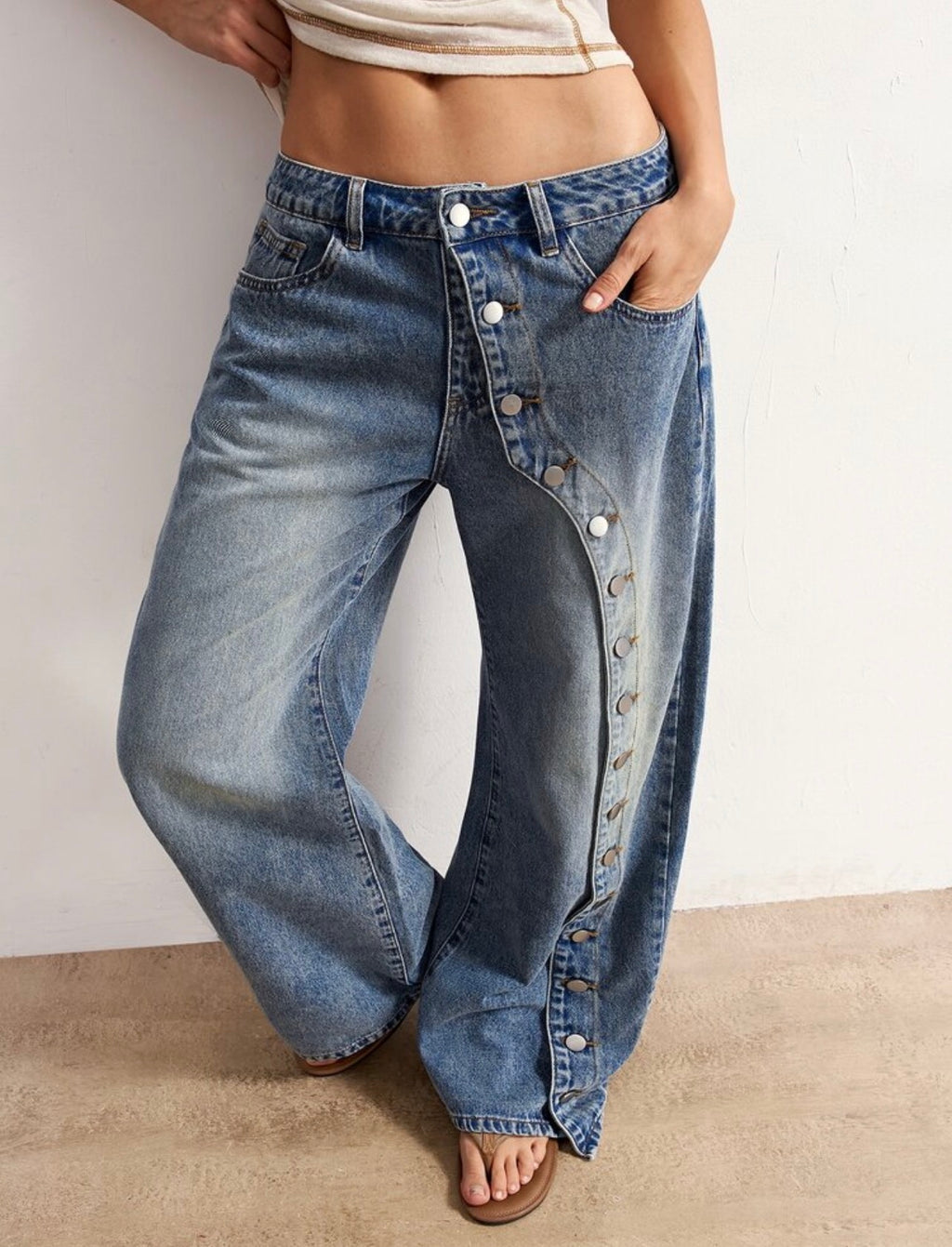 Denim Botones